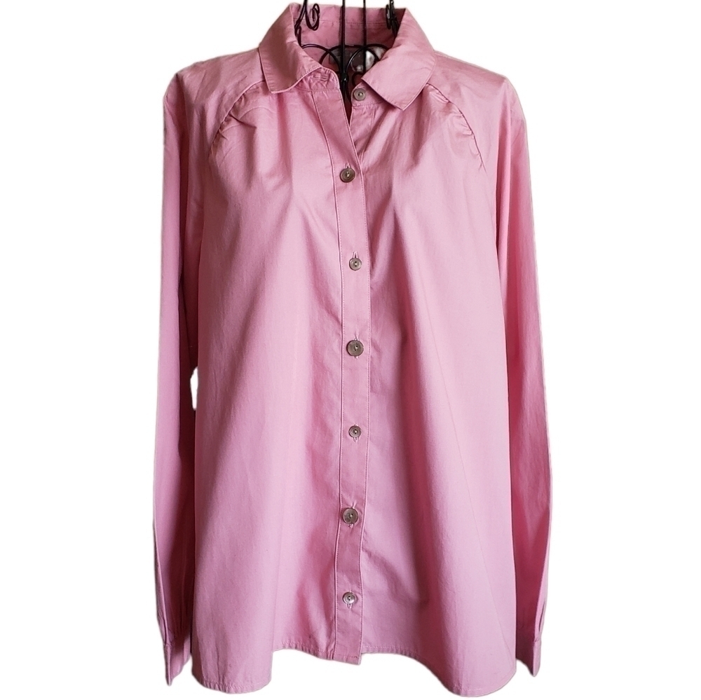 🔥NWT J. Jill Rosebud 100% Linen Button Down - Picture 1 of 4